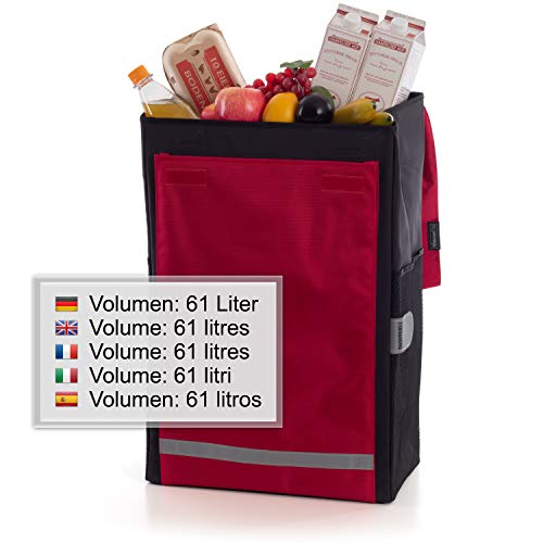 Andersen Shopper Royal XXL Sondermodell Alu klappbar mit Luftreifen Ø 25 cm und 61 Liter Tasche Martje rot – Bild 6