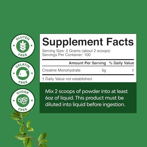 Image of Micronized Creatine Monohydrate Powder for Men & Women - Pre & Post Workout Pure Creatine for Women & Men for Muscle Growth & Recovery - Raw Unflavored Nutritional Supplements for Muscle Gain - 3Pack