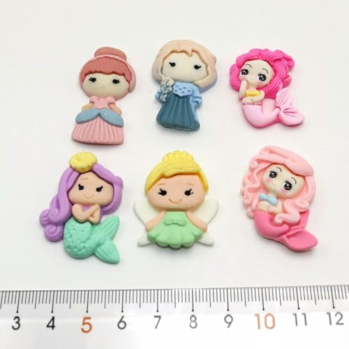 20pcs Resin Girls Cute Princess Flatback Cabochons -Default4