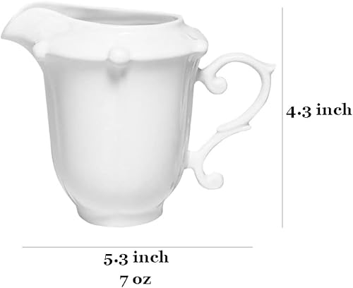 Miniatura 6 de Sizikato Jarra de crema de porcelana y tazón de azúcar, crema y juego de servir azúcar para té, café y leche