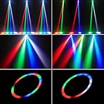 Mini Moving Head Light, 30W Compact Led DJ Stage Lights Moving Head Beam with Halo Effects, Remote/ DMX512/ Sound Control for Wedding DJ Party Disco Club Small Venues - Image 2