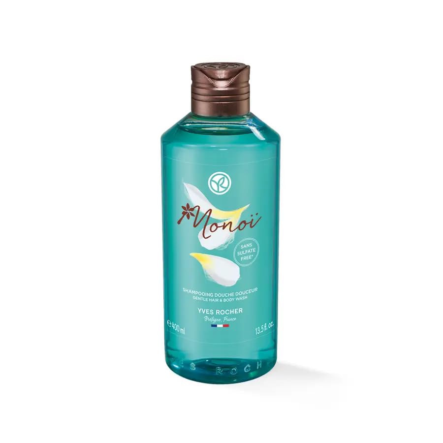Yves Rocher Monoï de Tahiti Monoi Moisturizing Body Milk and Gel Set of 2 Coconut and Tiare Scent Lotion All Skin Types 390 ml./13.1 fl.oz. 400 ml./13.5 fl.oz. - Image 3