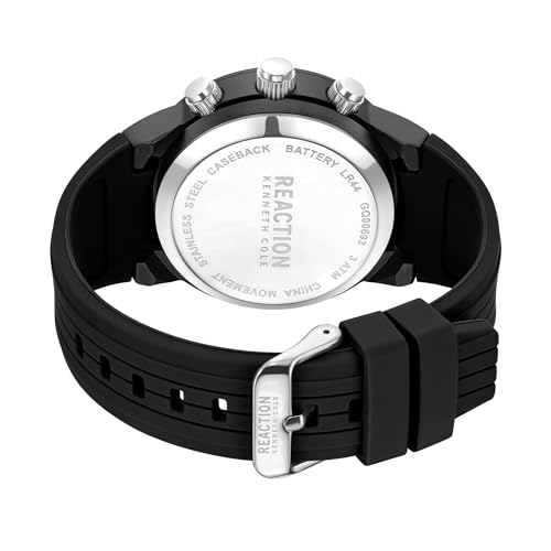 Image of Kenneth Cole Reaction Black Dial Men's Watch - KRWGQ0069301