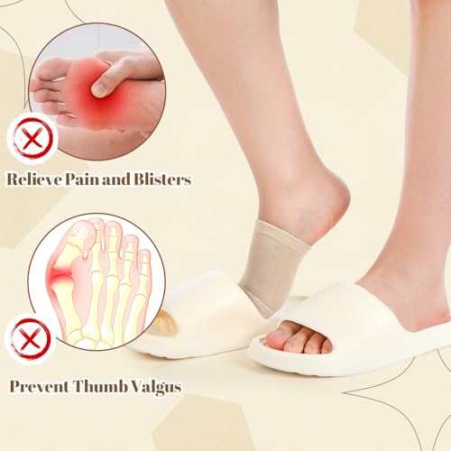 Image of Twistover 10 Pairs Women's Slide Sandle Sock Open Toe Slide Liner Slipper Shoe Foot Protector No Show Toeless Half Socks