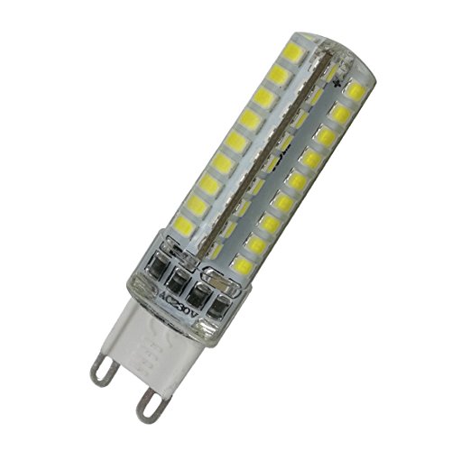 Aoxdi Regulable Bombilla G9 LED 6W Luz, Blanco Frío, 72 SMD 2835 Bombillas LED Casquillo G9, AC220-240V, Paquete de 1