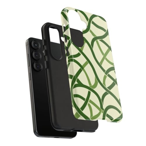 Coque résistante Samsung S25 motif celtique vert éclat brillant durable - 4