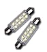 TuningPros LEDDL-42M-B8 Dome Light LED Light Bulbs Festoom 42mm, 8 LED Blue 2-pc Set