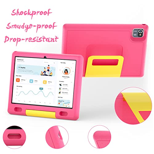 ULIST Kinder Tablet 10 Zoll, Tablet Kinder Android 11, 1280 * 800 HD-Display, 2GB+32GB, Quad Core, WiFi, Bluetooth, 6000 mAh Akku Kids Tablet (Rosa) – Bild 5