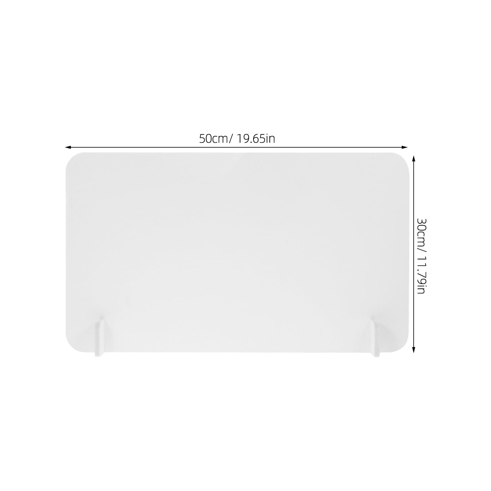 Panel de división transparente para escritorio de oficina, 50 x 30 cm, divisor acrílico para aulas y trabajos, tablero modular aislante C antisalpicaduras