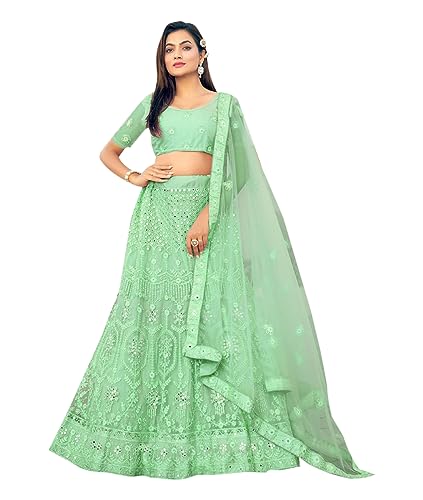 Lehenga Choli vêtement fête indien traditionnel femme XS 1274