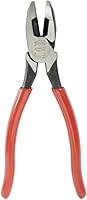 Vista 5 de Alicates de corte lateral Klein Tools HD2000-9NE para Lineman Cortan ACSR, hechos en EE. UU., tornillos, clavos, alambre duro, alicates eléctricos