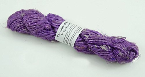 Valuevintage 100G/ 1 Skein Recycled Banana Silk Yarn Hand-Spun Soft Yarns - Lavender #TOP6