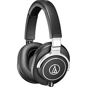 Audio-Technica ATH-M70X Closed-Back Dynamic Professional Studio Monitor Headphones, Black