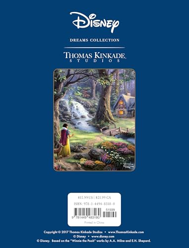 Image of Disney Dreams Collection Thomas Kinkade Studios Coloring Book
