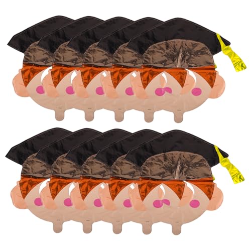 OUNONA 10pcs Kindergarten Graduation Cap Photo Frame DIY Decorations for Graduation Season