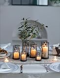 Le polyvalent pour toutes les occasions : de la décoration quotidienne du salon aux occasions festives. Que ce soit pour une table à manger, une cheminée, un café ou pour Halloween, Noël, les anniversaires, ces photophores en verre créent une atmosphère chaleureuse partout et sont votre décoration pour toute l'année