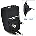 Ceptics European Travel Plug Adapter – Converts USA to EU, Asia and Italy Outlet – Type A to Type C converter - Use in Germany, Spain, & More - 6-Pack