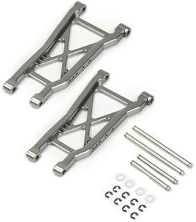 Atomik RC Alloy Rear Lower Arm, Grey fits the Traxxas 1/10 Slash and Other Traxxas Models - Replaces Traxxas Part 2555