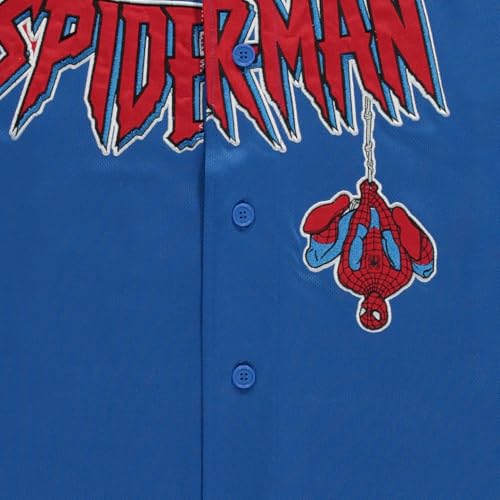 Marvel Camiseta masculina de beisebol Homem-Aranha - Camiseta masculina clássica de beisebol do Home