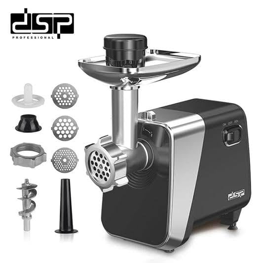 Image of DSP Meat Grinder KM5034 1600 Watt Heavy Duty Meat Mincer & Grinder | Keema Machine | Stainless Steel | Electric