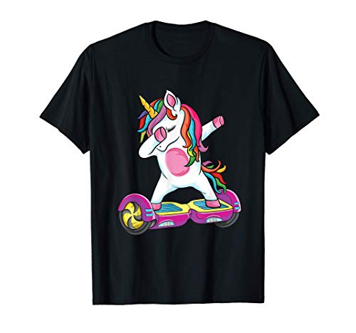 Dabbing unicorn Skater Electric Self Balancing Hoverboard T-Shirt