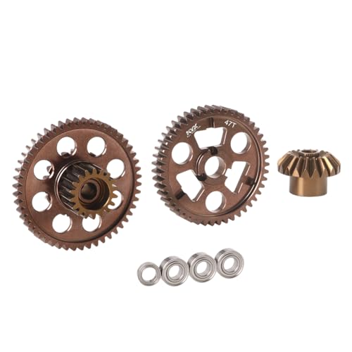 KYX Racing Aluminum Rear Transmission Gear Set Upgrades Accessories for 1/10 RC Crawler Car Tamiya Hotshot II