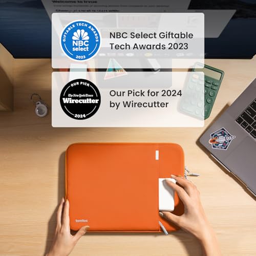 Image of tomtoc 360 Protective Laptop Sleeve for 14-inch New MacBook Pro M5 Pro /Max (2026) A3426 A3427 A3434 M4 /M3 /M2 /M1 A3112 A3401 A3185, Water-Resistant Laptop Case Fits Dell XPS 14 & 13.8 inch Surface Laptop