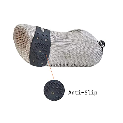 Minimalist Barefoot Sock Shoes Chain Mail Shoes for Women and Men, Stainless Steel Cut Resistant Water Shoes, Portable & Multi-Purpose2