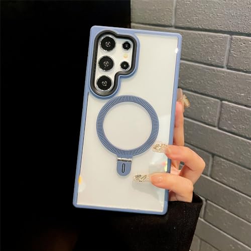 Coque Samsung S24 Plus chargement sans fil magnétique étui transparent rigide