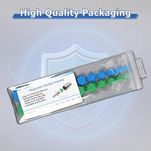 Oufkar 21-Pieces Sae And Metric Magnetic Socket Inserts Set thumb #5