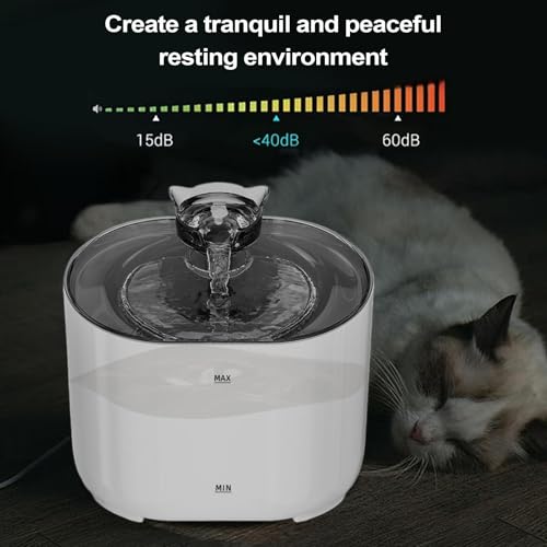 Fontaine pour chat contre l'eau stagnante pour chatons et chiots