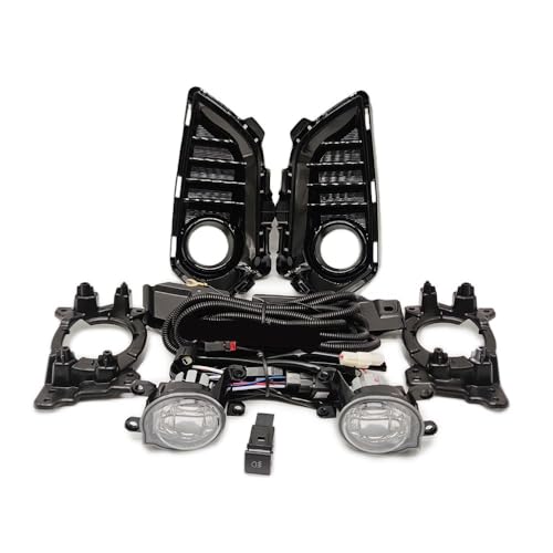 Cubierta marco luces antiniebla de acabado resistente para parachoques de Yaris Ativ 3