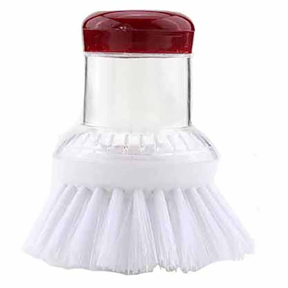Home Pro Bubble Scrubber Pot Brush, Red/White, 2142