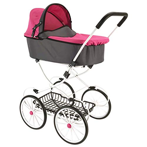 Preisvergleich Produktbild Retro Poppenwagen Roze / Grijs.