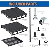 10U Open Frame Rack for Servers & AV Gear - Wall Mountable Design (Open or Closed top and Bottom Plates are Shipped Randomly)