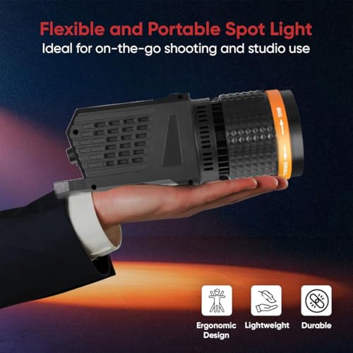 Image of Kodak V60 Video Light Slim Design with Adjustable Color Temp 3200K-5500K|90CRI |4 Different Color Filters|Battery Power Indicator|Angle Adjustment Knob|Ideal for Photography & Videography|60 Watt