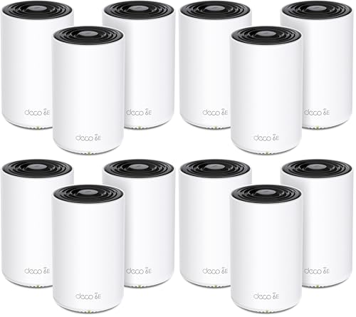 Image of TP-Link Deco XE70 Pro AXE4900 Tri-Band WiFi 6E Mesh WiFi System - 2.5G WAN /LAN Ports,4.9 Gbps Wi-Fi 7,200 Sq. Ft Coverage,Connect up to 200 Devices,6 GHz Band,(Pack of 12)