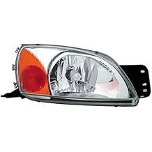 Right Headlight compatible with Ford Fiesta MK5 Courier 1999-2002 Mazda 121 1999-2001 VP1268P Headlamp Passenger Side Headlights Assembly Projector Front Light Car Lamp Chrome LHD