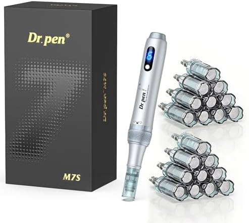 Microneedling Pen, Professional Dermapen for At-Home Skin Rejuvenation, Reduce Wrinkles，Acne Scars, Pores, Boost Collagen, Adjustable Depth & Speed