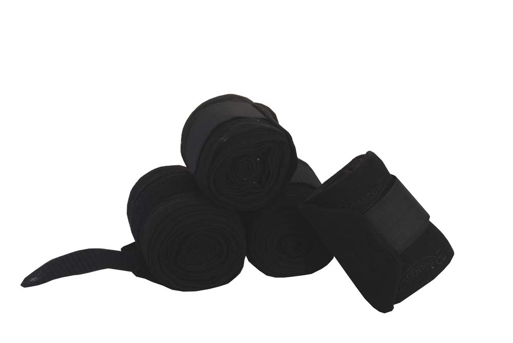 Rhinegold Knitted Travel/Stable Bandages- Black