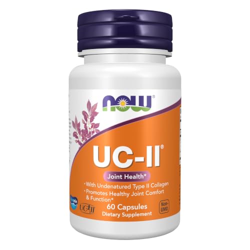 NOW Foods Supplements UC-II Type II Collagen with Undenatured Type II Collagen 60 Veg Capsules