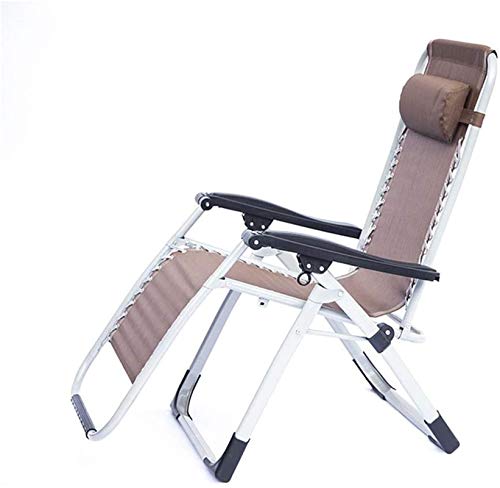 Chaise longue de jardin pliante au design épuré et robuste