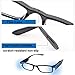 Bright LED Readers with Lights Reading Glasses Lighted Magnifier Nighttime Reader Compact Full Frame Eyewear Clear Vision Unisex Clear Vision Lighted Eye Glasses (+2.0)