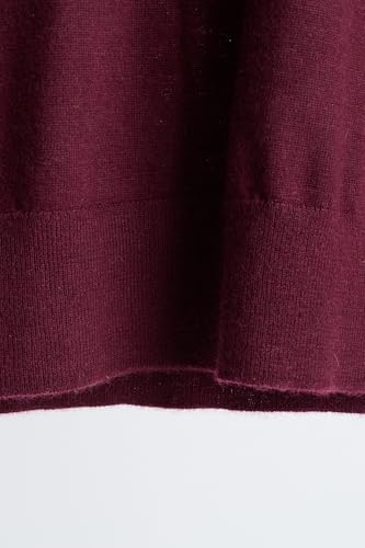 Image of JENNIE LIU Women's 100% Pure Cashmere Long Sleeve Pullover V Neck Sweater