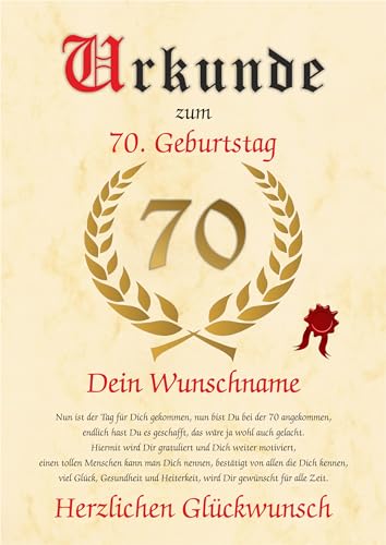EQUIK PRODUCTS Geburtstagsposter 1954 – Vintage Design, DIN A4, 400 G/m²