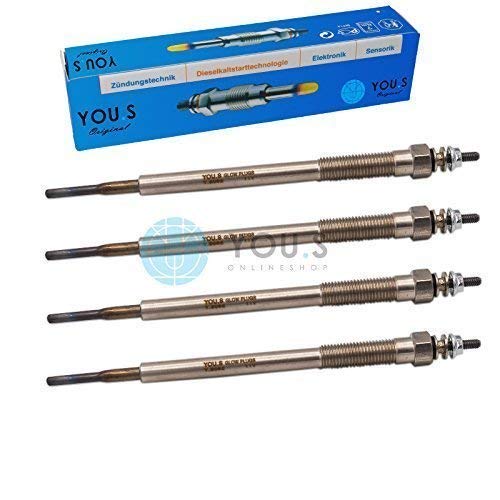 4 Stück YOU.S Original Glühkerzen Länge: 170 mm Spannung: 11,0 V - 19850-0L010