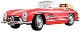 Detailgetreu in Rot präsentiert sich der Mercedes-Benz 300SL Touring (1957) in der Sammler-Edition von Bburago