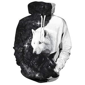Uideazone Unisex 3D fleece hoodie sweatshirt winter pullover hoodie fantasy sweatshirts voor heren dames