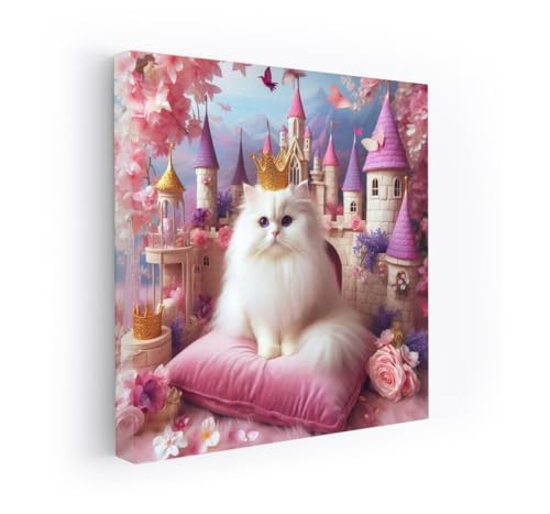 Royal Cat in Fairytale Castle: Magical Atmosphere - Wall Art,