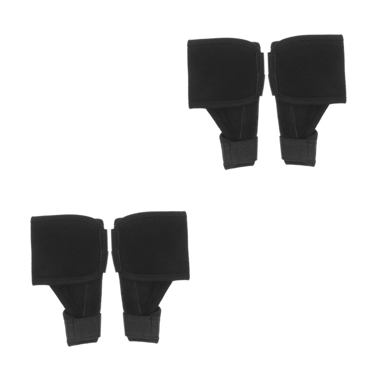 Didiseaon 2 Pairs Compression Toe Brace Toe Brace Support Toe Compression Brace Splint Brace Black